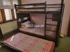kids bunk bed solid wood with mattress for sale