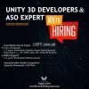Required Unity 3D Game Developers & ASO Experts