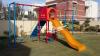 Slide swing and outdoor play area