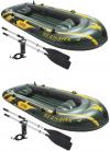 Seahawk 4 Inflatable 4 Person Floating Boat Raft Set with Oars & Air P