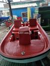 fiberglass paddle boat with extra seat