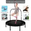 48" inch Foldable Fitness Trampolines, with 4 Levels Height Adjustable