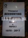 principal of accounting | unsolved past papers | O'levels