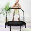 48" inch Foldable Fitness Trampolines, with 4 Levels Height Adjustable