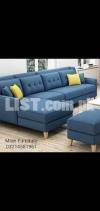Elegant L shape Corner Sofa in blue Jot