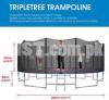 16 FT Trampoline with Safety Enclosure Net for Kids and Adults