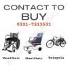 Wheelchairs fix and folding wheel chairs, tricycle for disabled person