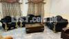 Black Valvit Fabric Sofa With Golden Workout Dining/Bed/Sofa Furniture
