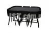 Dining table Full Black 6 Person Farniture