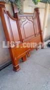 Solid Wood King Size Bed Set Side Tables And Dressing Table