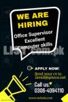 Office Supervisor Required On Urgent basis