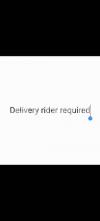 Delivery rider required