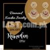 18k gold plated earrings with fresh water pearls ( Ramadan offer )