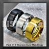 Stainless Steal Titanium Rings For Mens