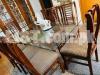 Dining table with 8 chairs glass top,home furniture, Dinning, bed sofa