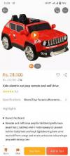 kids electric car jeep remote and self drive