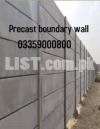 Precast boundary walls