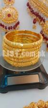 gold plated 6 bangles