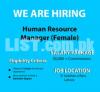 Human Resource/ HR Assistant/ Hiring Manager (Female)