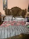 bed sets almare Drassing table dining table 7 seter