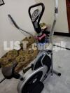 Elliptical cycle with big meter and dumbles exercise machine