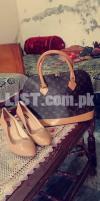 beautyful pair branded pree love LV bag alexmarie shoe brand 9m size