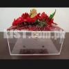 Acrylic box Cake Donations Bid Boxs costmize size make