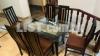 Dining Table Solit Wooden with 6 Chairs and Mirror for Sale