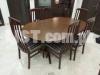 Real Wood Dining Table with 6 Chairs