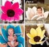 Foldable Flower Bathtub For Baby Sink Shower Flower Cushion Mat Sunflo