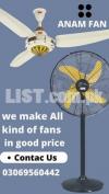 ceiling fans , pedestal fans , stand fans , Ac Dc fans All Available