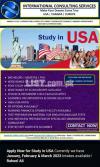 Study in USA (Feb & March 2023) Intakes