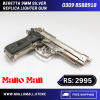 BERETTA 9MM SILVER REPLICA LIGHTER GUN WITH STAND & COVER AT MALLOMALL