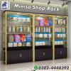 Wooden Shelving Rack | Miniso Display Rack | Miniso Shop Rack
