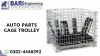 Auto Parts Storage Cage Trolley | Industrial MS Steel Cage Trolley
