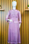 Lilac Frock with Embroidered Waistcoat Formal Couture | madihajahangir