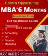 Mba complete preparation in 06 month at ccpd in sialkot cantt pakistan