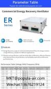 POPULA ER series Commercial Energy Recovery Ventilator Fan