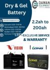 Dry Batteries Long 100ah