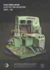 Pak Oerlikon Universal Milling Machine Model K6U Pak Oerlikon Universal Milling Machine Model K6U